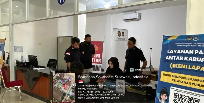 Dekatkan Pelayanan Paspor hingga ke Bombana: Kanwil Ditjen Imigrasi Sultra Berikan Pendampingan Melekat di MPP