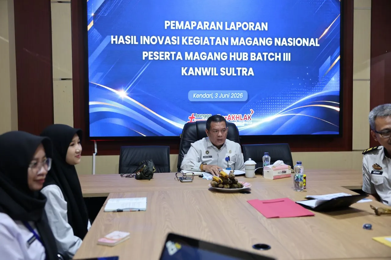 Dukung Efektivitas Kerja, Kakanwil Ditjen Imigrasi Sultra Pimpin Presentasi Laporan Inovasi Magang HUB Batch III