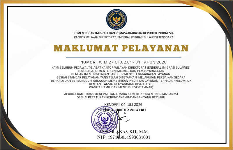 Maklumat Pelayanan